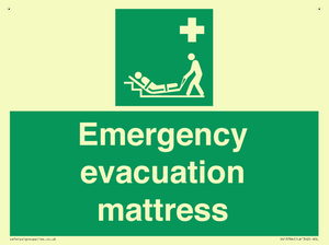 Emergency evacuation mattress